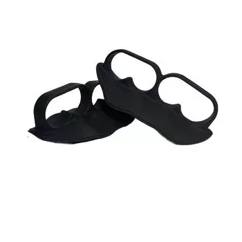 1 пара утолщенных ручек для силовых тренировок противоскользящая защита для рук для тренировок в спортзале/фитнесе серый