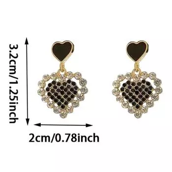 1 пара ювелирных изделий, милые серьги в форме персикового сердца для женщин, элегантные гламурные серьги-гвоздики на день Святого Валентина