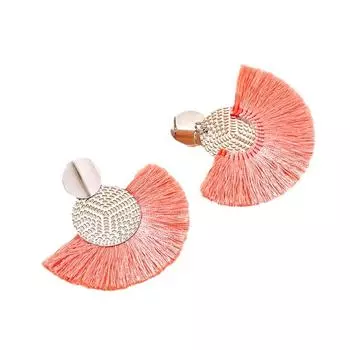 1 пара веерообразных сережек-кисточек в стиле бохо для женщин и девочек, эффектные серьги-подвески, ювелирные аксессуары синий