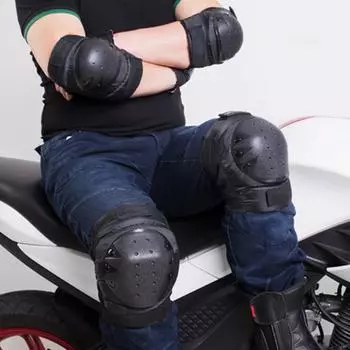 1 пара велосипедных наколенников и налокотников для велосипеда, MTB, мотоцикла, поддержка колена