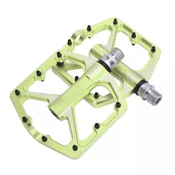 1 пара велосипедных педалей 3 герметичных подшипника полые нескользящие алюминиевые педали для замены зелёный