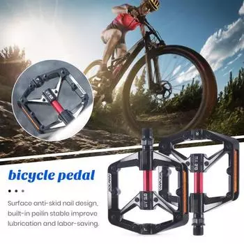 1 пара велосипедных педалей, сверхлегкие герметичные подшипники, педали для горного велосипеда, продукт с ЧПУ, алюминиевый сплав, сверхлегкие велосипедные детали чёрный