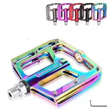 1 пара велосипедных педалей, сверхлегкий алюминиевый сплав, нескользящий стальной подшипник, стильный горный дорожный велосипед