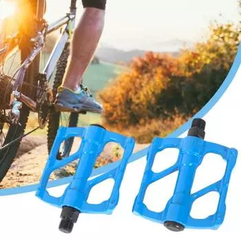 1 пара велосипедных педалей. Высокопрочная полая конструкция. Широкая совместимость. 3 герметичных подшипника. Велосипедные плоские педали. синий
