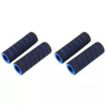 1 пара велосипедных ручек, губчатая ручка, крышка, ручки, рукав (синий)
