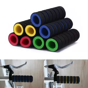 1 пара велосипедных ручек MTB Sponge Handlebar Cover Ultraight Anti-Skid Shock Absorbing Handlebar Sleeve Аксессуары для велосипеда зелёный