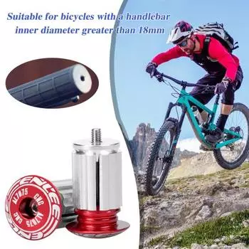 1 пара велосипедных рулей, расширяющихся, фиксирующихся, из прочного алюминиевого сплава, легкие, 18 мм золотистый