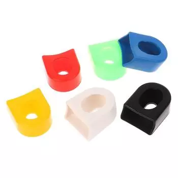 1 пара велосипедных силиконовых чехлов для шатунов, защитный силиконовый чехол для педалей, защитный чехол для шатунов, аксессуары для горного велосипеда чёрный