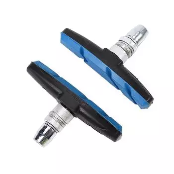 1 пара велосипедных тормозных колодок для горного велосипеда с V-образным тормозом, резиновые колодки(синий) синий