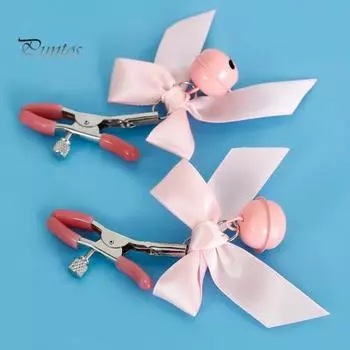 1 пара веселья, увеличения радости, тугости, регулируемый зажим для груди, секс-игрушки для взрослых, зажим-колокольчик для груди, внутренняя поставка