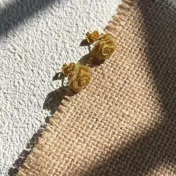 1 пара винтажных серег-гвоздиков с розами для женщин и девушек, универсальные трехмерные серьги с цветами, ювелирные аксессуары, подарки