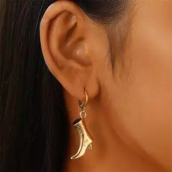 1 пара винтажных сережек-капель в виде ковбойской шляпы для женщин и девочек, рок-серьги с асимметричными подвесками, ювелирные изделия, подарки