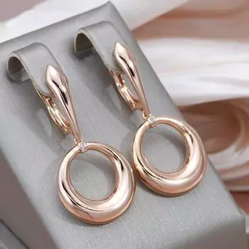 1 пара винтажных сережек золотого цвета для женщин, простые роскошные глянцевые модные свадебные украшения золотистый