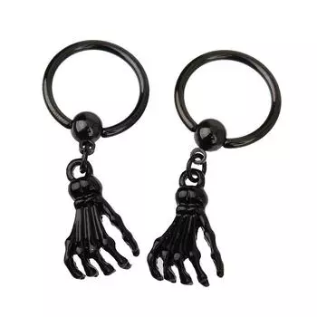 1 пара висячих колец для пирсинга, призрачных пальцев, груди, козелка/хряща, модное кольцо в морском стиле для живота