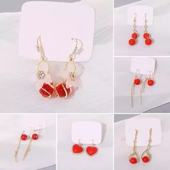 1 пара висячих серег, элегантные темпераментные изысканные декоративные праздничные женские бусины с кисточкой D