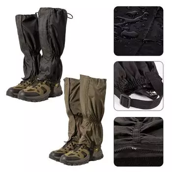 1 пара водонепроницаемых чехлов для ног для путешествий, гетры для ног с длинной трубкой, защита ног для походов, скалолазания, кемпинга, лыжных ботинок