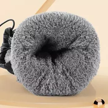 1 пара водонепроницаемых мотоциклетных рулей, защитные перчатки для рук, зимние ветрозащитные утолщенные теплые термозащитные перчатки для мобильного телефона чёрный