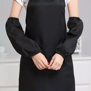 1 пара водонепроницаемых нарукавников с эластичными манжетами, грязезащитными манжетами, устойчивыми к царапинам и маслам, кухонными фартуками белый