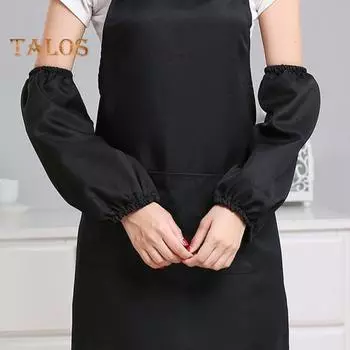 1 пара водонепроницаемых нарукавников с эластичными манжетами, грязезащитными манжетами, устойчивыми к царапинам и маслам, кухонными фартуками чёрный