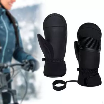 1 пара водонепроницаемых перчаток для катания на лыжах и занятий на снегу Total Length 27cm
