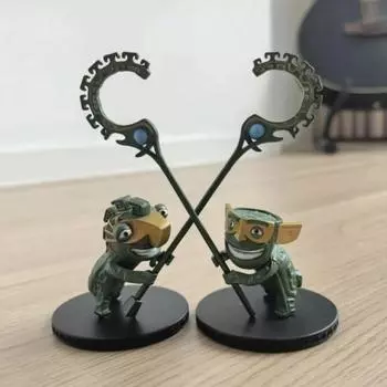 1 пара волшебных зверей, украшения для автомобиля, сувениры в стиле аниме, украшения, небольшие подарки латунный