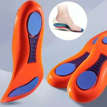 1 пара впитывающих дезодорирующих креативных спортивных стелек, очищающих подошву обуви, амортизирующих, удобных для ног, ортопедических, дышащих, подушек из ЭВА 35-36