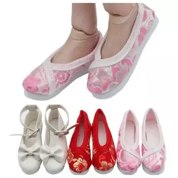 1 пара вышитых 1/3 BJD кукольных туфель 1/3 BJD BJD 60 см кукольная обувь BJD 60 см кукла красный