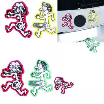 1 пара забавных мужчин, болтов, погони, женщин, гайка, автомобиль, наклейка, наклейка на мотоцикл зелёный