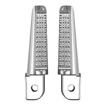 1 пара задних подножек из алюминиевого сплава для Honda и Yamaha (Серебряный) КДЕ