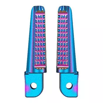 1 пара задних подножек из алюминиевого сплава для Honda и Yamaha (Серебряный)