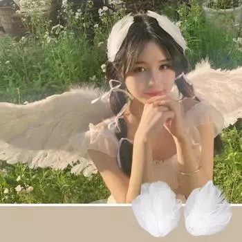 1 пара заколка для волос с белыми перьями в балетном стиле, искусственный жемчуг, очаровательные заколки для волос с искусственными лебедиными перьями для женщин и девочек, свадебные модные головные уборы для невесты белый