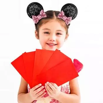 1 пара заколок для волос, красивые искусственные принадлежности для ушей, детская кожаная мышь с блестками для волос для девочек