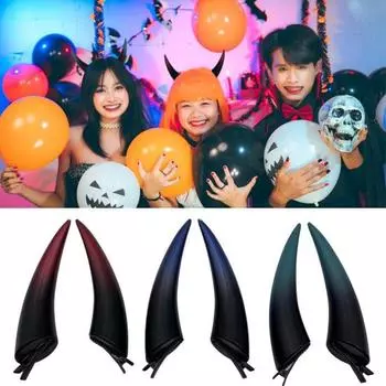 1 пара заколок для волос с рогом дьявола, Хэллоуин, косплей, рог демонов, зажим для утконоса, регулируемая заколка для волос для женщин и девочек, аксессуары для волос, реквизит для фотосессии, подарок B