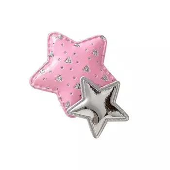 1 пара заколок для волос в виде звездочек, простая заколка с пятиконечной звездочкой, головной убор, рваная заколка для волос, заколка в виде утиного клюва сбоку, детские аксессуары для волос 2pcs