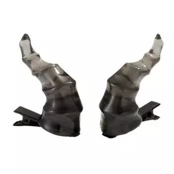 1 пара заколок в форме дьявольского рога, готическая заколка для волос на Хэллоуин, заколки в виде утиных ртов, женские аксессуары для волос на вечеринку красный