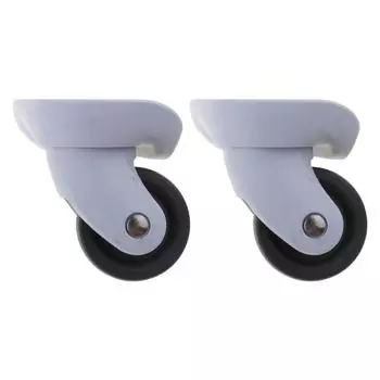 1 пара запасных частей для дорожного чемодана, универсальные поворотные колеса на 360 градусов, аксессуары для ремонта колес тележки, инструмент чёрный