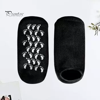 1 пара защитных чехлов для ног из хлопка, устойчивых к трещинам, смягченных мозолей, кератинизированных накладок для ног, пляжных носков, пленочных защитников для ног, препятствующих сухости и растрескиванию небесно-голубой