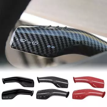 1 пара защитных чехлов для рулевого колеса из углеродного волокна для Tesla Model 3 Y ABS, декоративная крышка для рулевой колонки автомобиля для Tesla