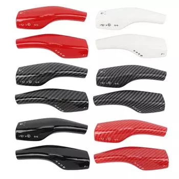 1 пара защитных чехлов для рычага рулевого управления, устойчивых к деформации, декоративных защитных чехлов для рычага переключения передач для автомобиля Carbon Fiber Style