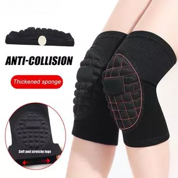 1 пара защитных губчатых наколенников для волейбола, мягкие дышащие наколенники, наколенники для женщин и мужчин, спортивные танцы, футбол, тренажерный зал One Size