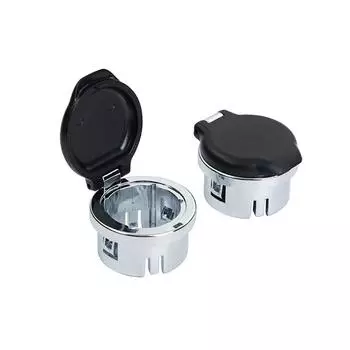 1 пара защитных крышек для розеток на приборной панели, подходит для Silverado Sierra Tahoe 2007-2013 гг.