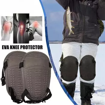 1 пара защитных наколенников для дома и сада, водонепроницаемые шапочки из пены EVA для комфорта - с регулируемыми ремнями на липучке