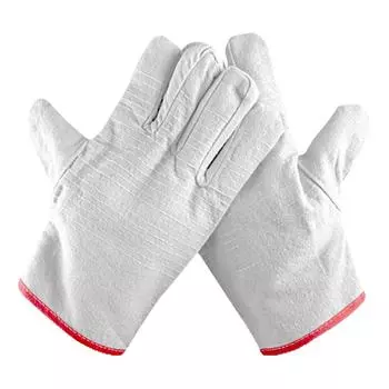 1 пара защитных перчаток из армированного холста с 24 проволоками, износостойкие дышащие перчатки для электросварки Red edge
