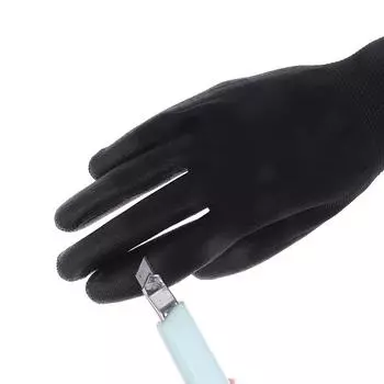 1 пара защитных рабочих антистатических перчаток с полиуретановым покрытием для ладоней, унисекс, дышащие противоскользящие перчатки для ремонта, принадлежности для плотников