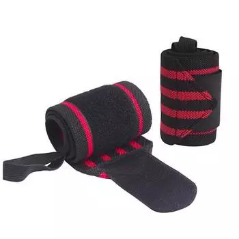 1 пара защитных ремешков для поддержки запястья для мужчин и женщин, силовые тренировки, тяжелая атлетика, пауэрлифтинг, тяжелая атлетика 1 Pair красный