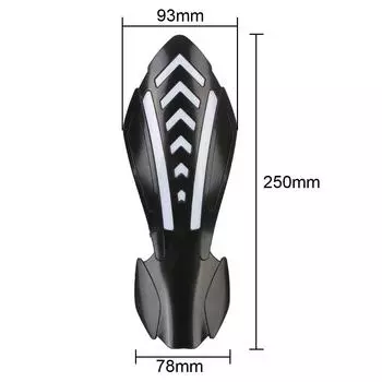 1 пара защитных рулей для мотокросса, водонепроницаемые, ветрозащитные, с плавными светодиодными поворотниками чёрный