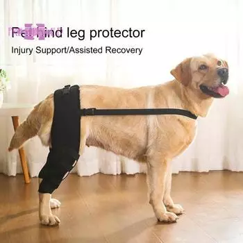 1 пара защитных снаряжений для домашних животных, мягкие дышащие регулируемые поддерживающие подтяжки для ног для домашних животных, восстановительный костюм для собак, товары для домашних животных XS чёрный