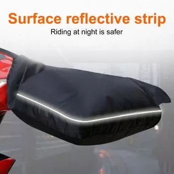 1 пара застежек на шнурке, муфта на руль мотоцикла, зимние теплые перчатки, водонепроницаемая защита от холода B