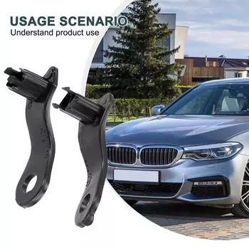 1 пара зажимов для фар 2003-2010 черные кронштейны для ремонта BMW 5 серии E60 E61