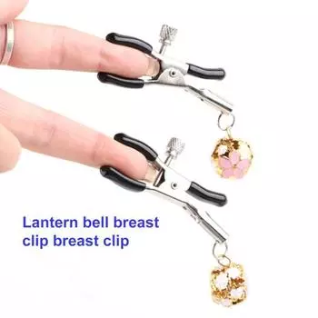 1 пара зажимов для игрушек для взрослых, удобный длинный винт, металлический зажим для сосков с колокольчиком, пара